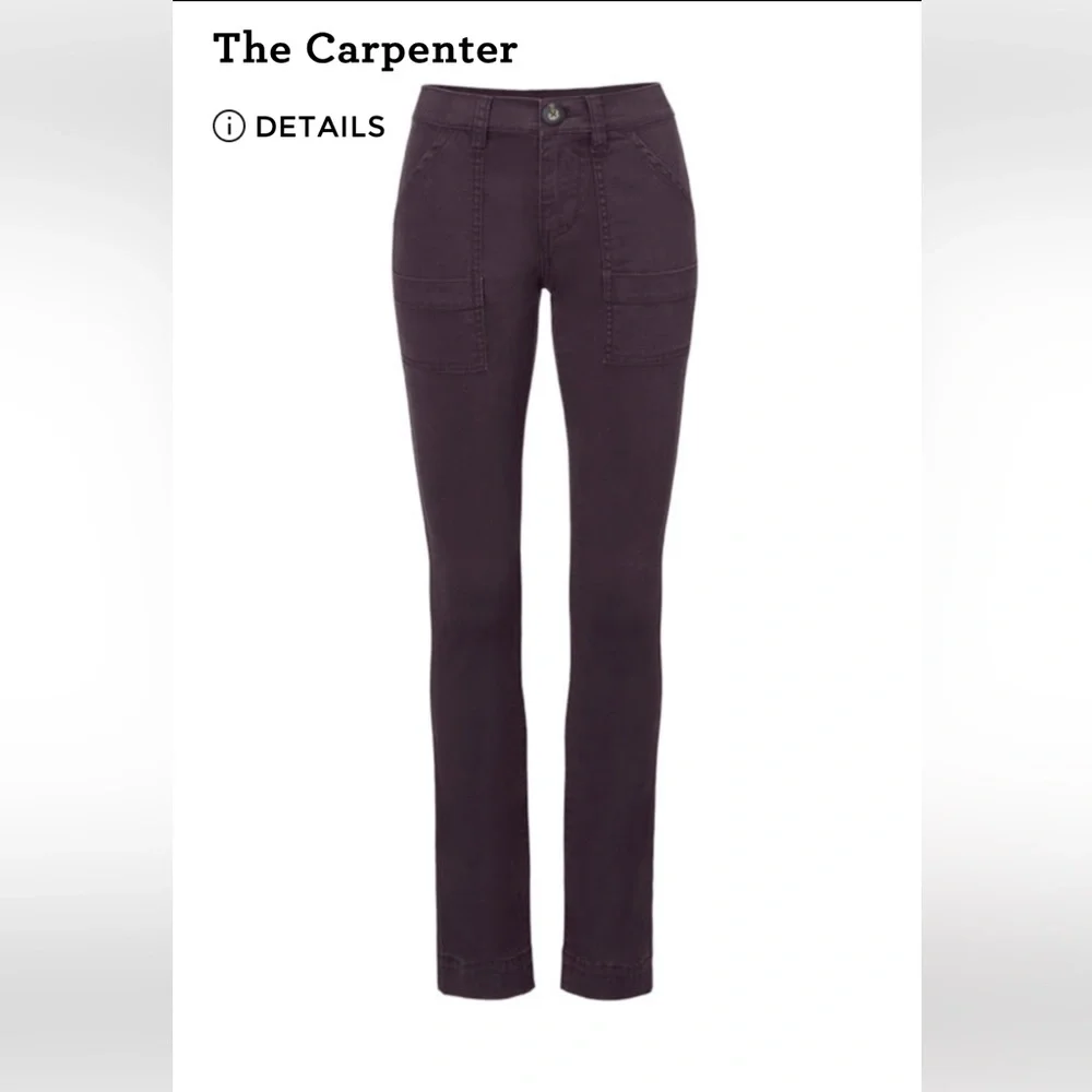 Cabi Carpenter Pant, Size 10, Plum - Picture 5 of 13